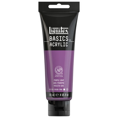 Picture of Liquitex BASICS Acrylic Paint, 118ml (4-oz) Tube, Purple Gray