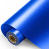 Picture of Blue Permanent Vinyl - 12" x11FT Blue Adhesive Vinyl Roll for All Cutting Machine, Permanent Outdoor Vinyl for Decor Sticker, Car Decal, Scrapbooking, Signs, Glossy & Waterproof