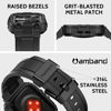 Picture of amBand Bands Compatible with Apple Watch 8/7 41mm, M1 Sport Series Rugged Case with TPU Strap Military Protective Tough Cover Bumper for iWatch 6/SE/5/4/3/2 40mm 38mm Men Black