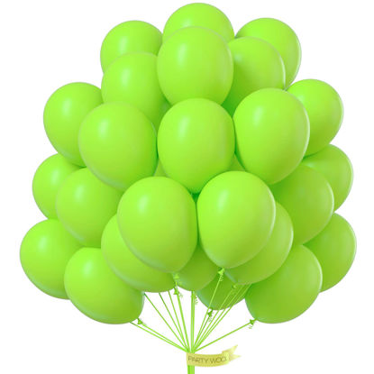 Picture of PartyWoo Green Balloons, 50 pcs 12 Inch Lime Green Balloons, Lime Balloons for Balloon Garland or Balloon Arch as Party Decorations, Birthday Decorations, Wedding Decorations, Baby Shower Decorations