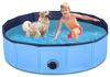 Picture of Jecoo Dog Pool for Large Dogs 48"x12" Kiddie Pool Hard Plastic Foldable Dog Bathing Tub Portable Outside Kids Swimming Pool for Pets and Dogs