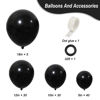 Picture of RUBFAC Black Balloons Different Sizes 105pcs 5/10/12/18 Inch for Garland Arch, Premium Party Latex Balloons for Birthday Graduation Wedding Holiday Balloon Party Decoration