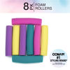 Picture of Conair Foam Hair Rollers for Big Loop Curls, Hair Rollers, Hair Curlers in Assorted Sizes, 8 Count