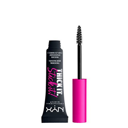 Picture of NYX PROFESSIONAL MAKEUP Thick It Stick It Thickening Brow Mascara, Eyebrow Gel - Black