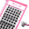 Picture of Lash Clusters, 72 Pcs Individual Cluster Lashes DIY Lash Extension 8-16mm Eyelash Clusters Volume Wispy Lashes Super Thin Band Reusable Soft & Comfortable(Volume-C-8-16mix)