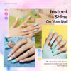 Picture of Modelones Poly Nail Gel Kit 60Pcs, 6 Colors Pastel Nude Blue Yellow Nail Extension Gel Kit with Nail Lamp Summer Bright Colorful Nails Manicure Decorations Nail Art Gifts