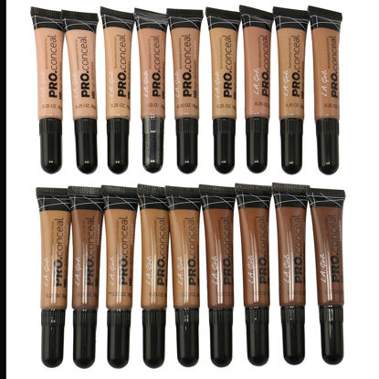 Picture of L.A. Girl PC Pro Conceal High Definition Concealer set of color GC971988, All, 16 Ounce, (Pack of 18) (LAX-GC971-GC988)