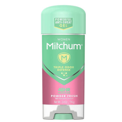 Picture of Mitchum Anti-Perspirant & Deodorant for Women, Power Gel, Powder Fresh, 3.4 oz (96 g) (Pack of 4)