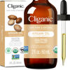 Picture of Cliganic Organic Argan Oil, 100% Pure | for Hair, Face & Skin | Cold Pressed Carrier Oil, Imported from Morocco