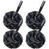 Picture of AmazerBath Loofah Sponge 60g/Piece, Loofah for Men Body Scrubber - Bath Sponge Loofa Set of 4 Black