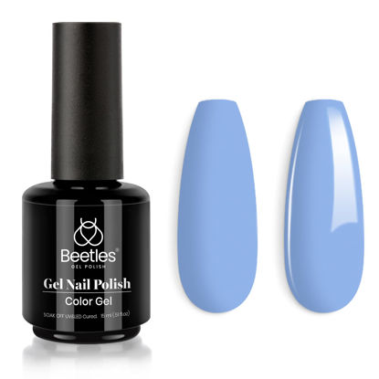 Picture of beetles Gel Polish 15ml Baby Blue Nail Gel Soak Off LED Nail Lamp Gel Polish Nail Art Manicure Salon DIY Home Solid Gel 0.5Oz