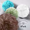 Picture of Loofah Sponge Bath Sponge for Women Men 4 Pack (Blue Green White Brown)