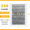 Picture of Lash Clusters 40D-0.07D-16 B&Q LASH Individual Lashes 280 Clusters False Eyelash 10D 20D 30D 40D Lash Clusters Extensions Individual Lashes Cluster DIY Eyelash Extensions at Home (40D-0.07D,16MM)