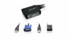 Picture of IOGEAR 2-Port USB VGA Cabled KVM Switch - 2048 x 1536 - Remote Button Switch - Plug n Play - PC, MAC, SUN - GCS22U