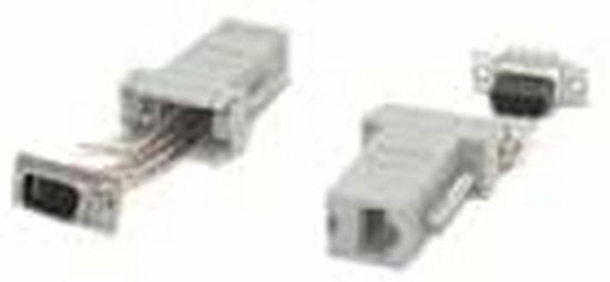 Picture of StarTech.com DB9 to RJ45 Modular Adapter - M/F - Serial adapter - DB-9 (M) to RJ-45 (F) - GC98MF,Gray