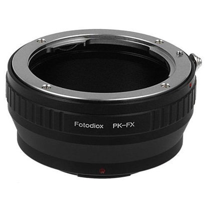 Picture of Fotodiox Lens Mount Adapter Compatible with Pentax K Mount (PK) SLR Lens on Fuji X-Mount Cameras