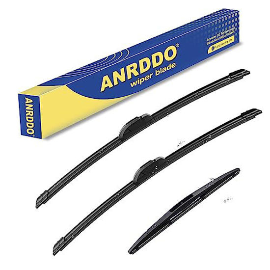 Picture of 3 Wipers Factory Replacement For Subaru Impreza 2008-2014 WRX STI 2013-2014 WRX 2013-2014 Original Equipment Windshield Wiper Blades Set 24"+16"+16" (Set of 3)