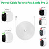 Picture of 3Pack 30FT Weatherproof Outdoor Power Cable for Arlo Pro and Arlo Pro 2, with Quick Charge 3.0 Power Adapter Charger Continuously Charging Your Camera (White)