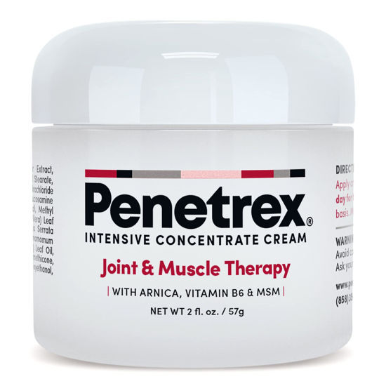 Picture of Penetrex Joint & Muscle Therapy - 2oz Cream - Intensive Concentrate Rub for Joint and Muscle Recovery, Premium Formula with Arnica, Vitamin B6 and MSM Provides Relief for Back, Neck, Hands, Feet