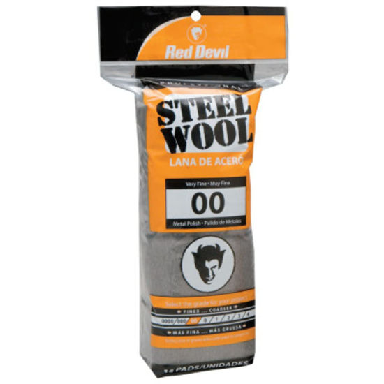 Picture of Red Devil 0312 Steel Wool, 00 Very Fine, (Pack of 16) , Black