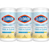 Picture of Clorox Free & Clear Compostable Cleaning Wipes, Light Lemon Scent, 75 Count, Pack of 3 (Pack May Vary)