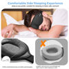 Picture of MZOO Luxury Sleep Mask for Back and Side Sleeper, 100% Block Out Light Sleeping Eye Mask for Women Men, Zero Eye Pressure 3D Contoured Night Blindfold, Breathable & Soft Eye Shade Cover