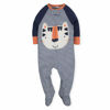 Picture of Gerber Baby Boys' 4 Pack Sleep 'N Play Footie, Tiger/Hedgehog, 0-3 Months