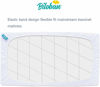 Picture of Waterproof Bassinet Mattress Pad Cover Compatible with 4moms Breeze Plus Bassinet(not playard), 2 Pack, Ultra Soft Bamboo Surface, Breathable and Easy Care