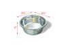 Picture of Van Ness Pets Small Lightweight Stainless Steel Dog Bowl, 16 OZ Food And Water Dish, Natural