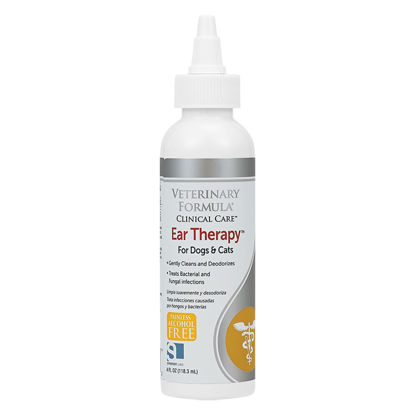 Picture of Veterinary Formula Clinical Care Ear Therapy, 4 oz. - Cat and Dog Ear Cleaner to Help Soothe Itchiness and Cleans The Ear Canal from Debris and Buildup That May Cause Infection