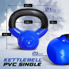 Picture of Yes4All Vinyl Coated Kettlebell Weights Set - Great for Full Body Workout and Strength Training - Vinyl Kettlebell 5 lbs, Dark Blue