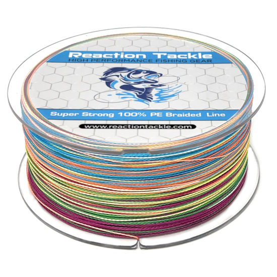 Reaction Tackle Braided Fishing Line Multi-Color 10LB 150yd