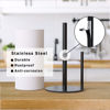 Picture of Paper Towel Holder Black Kitchen Roll Holder, Premium Stainless Steel, One-Handed Operation Countertop Dispenser with Weighted Base