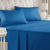 Picture of California King Size Sheet Set - Breathable & Cooling - Hotel Luxury Bed Sheets - Extra Soft - Deep Pockets - Easy Fit - 4 Piece Set - Wrinkle Free - Comfy - Royal Blue Bed Sheets - Cali King - 4PC