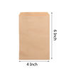 Picture of 100-pack 4x6 Inches Natural Kraft Paper Bags for Bakery Cookies Treats Snacks Sandwiches Popcorn Small Gift bag