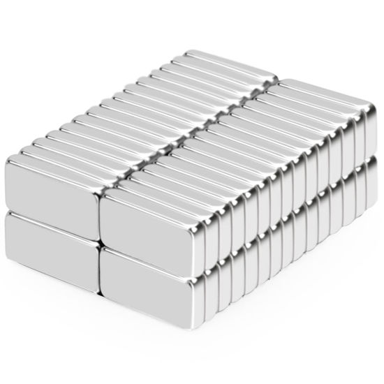 Picture of DIYMAG Strong Neodymium Magnets Bar, Small Rare Earth Magnets for Refrigerator, DIY, Science, Crafts, Office-0.39 inch x 0.19 inch x 0.07 inch, 60 PCS