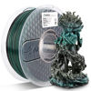 Picture of AMOLEN PLA 3D Printer Filament, PLA Filament 1.75mm Silk Black Shiny Green Filament, 3D Printing Filament 1KG/2.2lb