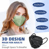 Picture of KN95 Face Masks for Adults, 50 Pack 10 Colors Disposable KN95 Masks, 5 Layer Breathable Individually Wrapped Face Masks with Designs, Filter Efficiency 95%