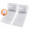 Picture of Hompie 1200pcs (600 Pair Sets) 15mm Diameter Sticky Back Hook Coins, Self Adhesive Dots Loop Tapes for DIY Crafts Office Classroom (White)