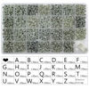 Picture of Amaney 1400 Pieces 4x7mm Round Acrylic with White Alphabet Letter Beads A-Z Heart Beads and Crystal Line for Jewelry Making Glow in The Dark