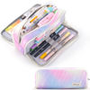 Picture of CICIMELON Large Capacity Pencil Case 3 Compartment Pouch Pen Bag for School Teen Girl Boy Men Women (Meteor)