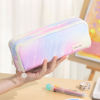 Picture of CICIMELON Large Capacity Pencil Case 3 Compartment Pouch Pen Bag for School Teen Girl Boy Men Women (Meteor)