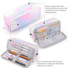 Picture of CICIMELON Large Capacity Pencil Case 3 Compartment Pouch Pen Bag for School Teen Girl Boy Men Women (Meteor)