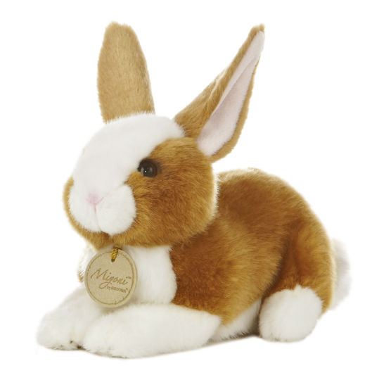 Picture of Aurora® Adorable Miyoni® Dutch Rabbit Stuffed Animal - Lifelike Detail - Cherished Companionship - Brown 8 Inches