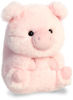 Picture of Aurora® Round Rolly Pet™ Prankster Pig™ Stuffed Animal - Adorable Companions - On-The-Go Fun - Pink 5 Inches