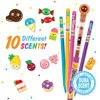 Picture of Colored Smencils - Gourmet Scented Colored Pencils made from Recycled Newspapers, 10 Count, Gifts for Kids, School Supplies, Classroom Rewards