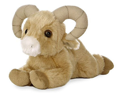 Picture of Aurora® Adorable Mini Flopsie™ Big Horn Sheep™ Stuffed Animal - Playful Ease - Timeless Companions - Brown 8 Inches