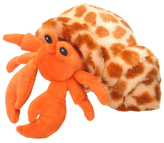 Picture of Wild Republic Hermit Crab Plush, Stuffed Animal, Plush Toy, Gifts for Kids, Hug’Ems 7 inches