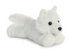 Picture of Aurora® Adorable Mini Flopsie™ White Wolf Stuffed Animal - Playful Ease - Timeless Companions - White 8 Inches