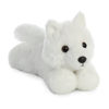 Picture of Aurora® Adorable Mini Flopsie™ White Wolf Stuffed Animal - Playful Ease - Timeless Companions - White 8 Inches